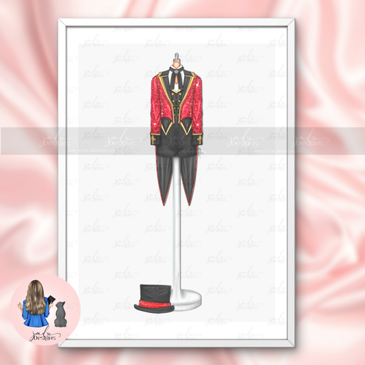 The Red Circus Leader Art Print Fashion Lover Decorative Art