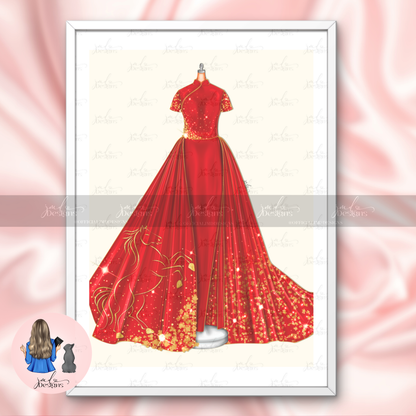 The Year Of the Horse Art Print Fashion Lover Decorative Art Lunar New Year