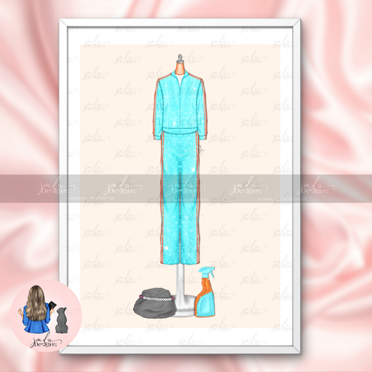 Opal Tracksuit Art Print Fashion Lover Decorative Art