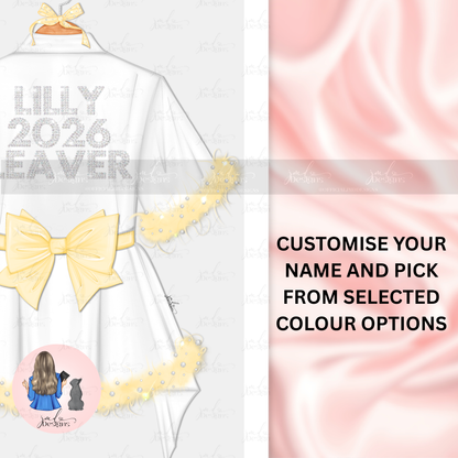 Personalisable Sparkle Fluffy School Leavers Graduate Shirt Memory Print Graduation Gift