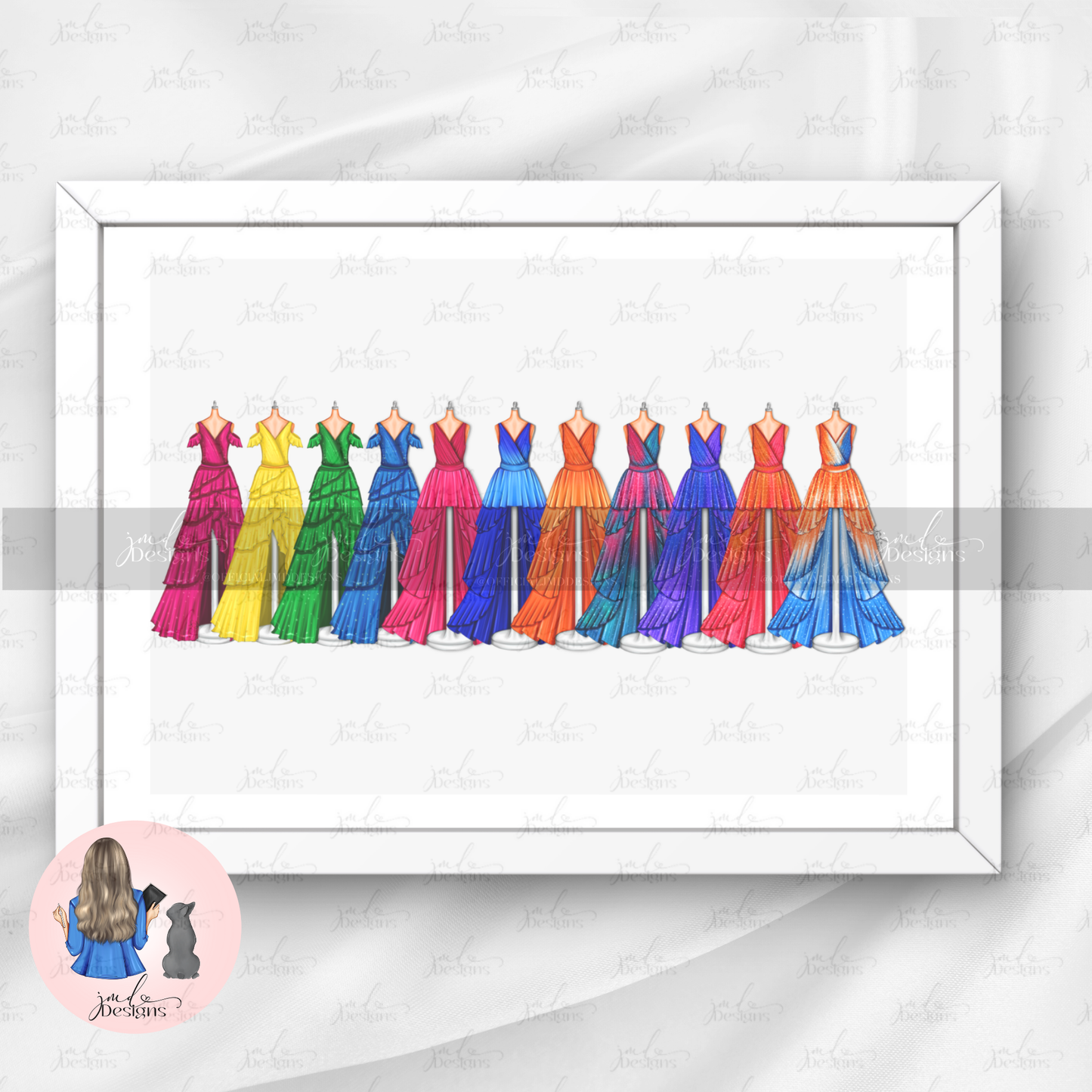 The Acoustic Lineup Outfit Illustration Art Print