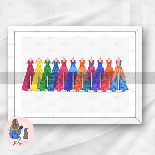 The Acoustic Lineup Outfit Illustration Art Print