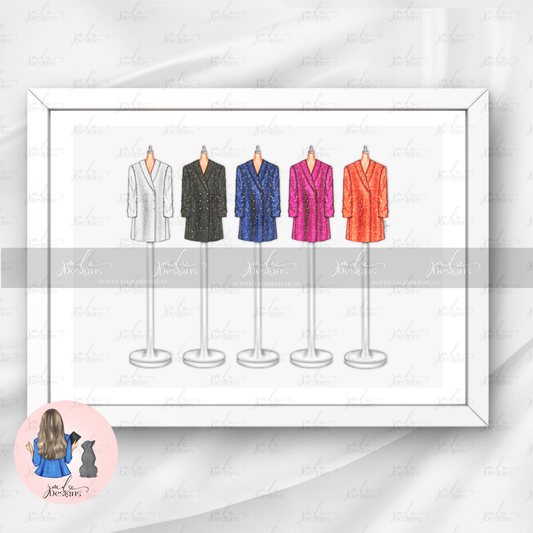 Blazer Chic Art Print