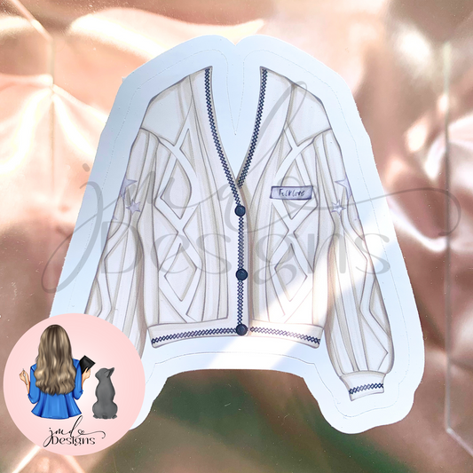 Autumal Cardigan Matte Vinyl Sticker