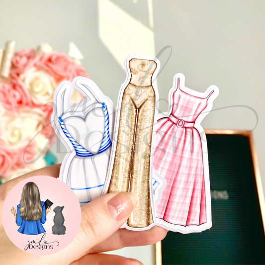 Life In Pink Fashion Matte Vinyl Stickers