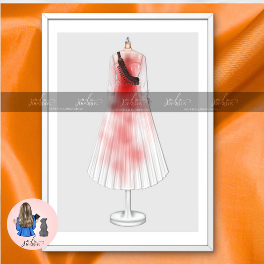 Horror Final Girl Grace Halloween Art Print
