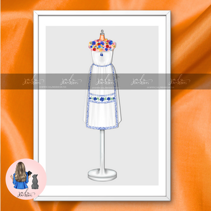 Horror Final Girl Dani Halloween Art Print