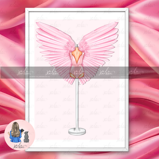 A Pink Angel Art Print