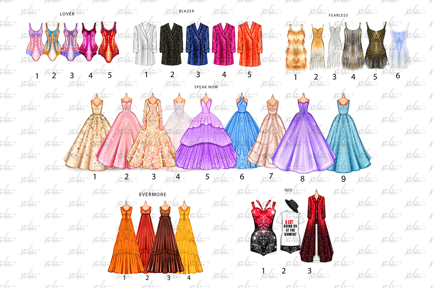 Eras Of Fashion Magnetic Bookmark