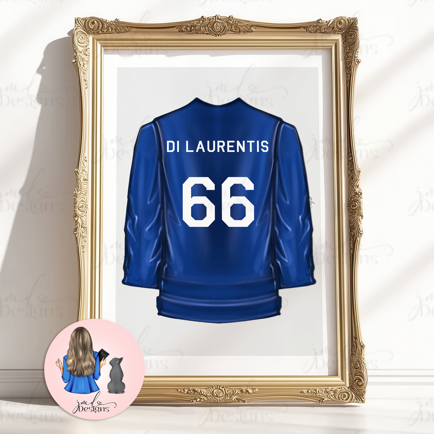 Bookish Hockey Boys Jersey Art Print Fashion Lover Decorative Art Print | Book Lovers Art