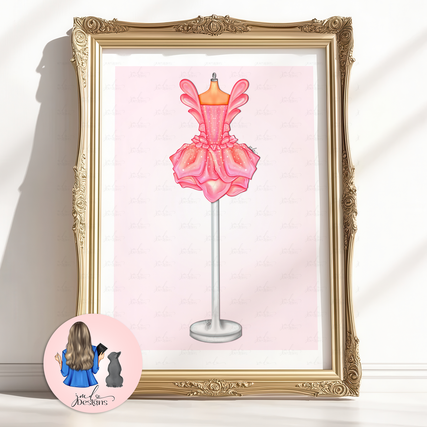 Elina Character Fashion Illustration Art Print