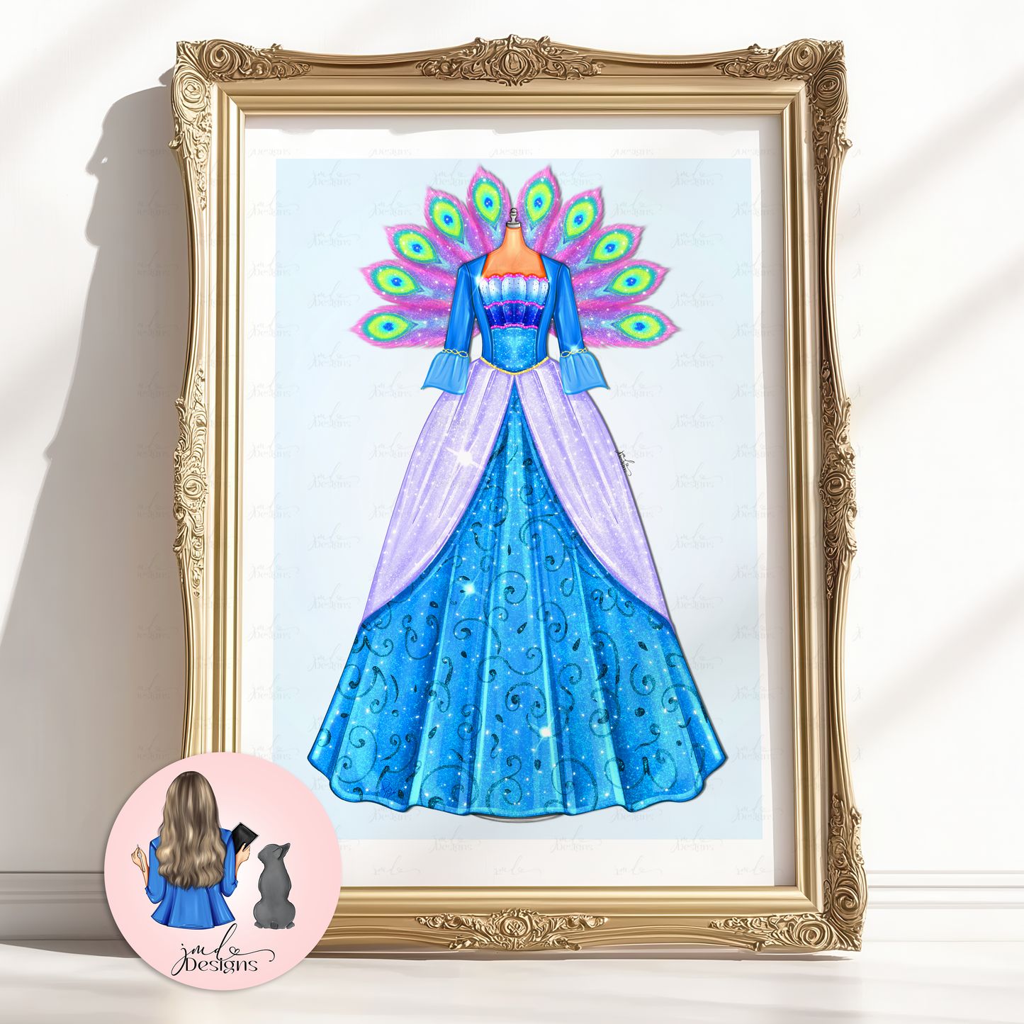 Rosella Character Fashion Illustration Art Print
