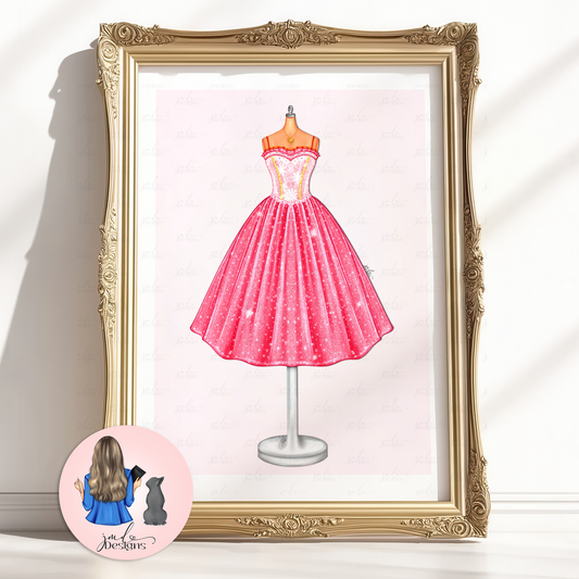Clara Character Fashion Illustration Art Print