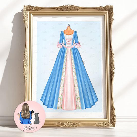 Ericka Character Fashion Illustration Art Print
