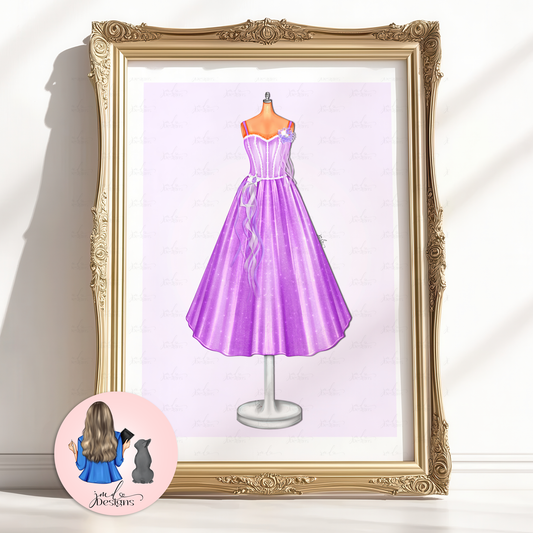 Annika Character Fashion Illustration Art Print