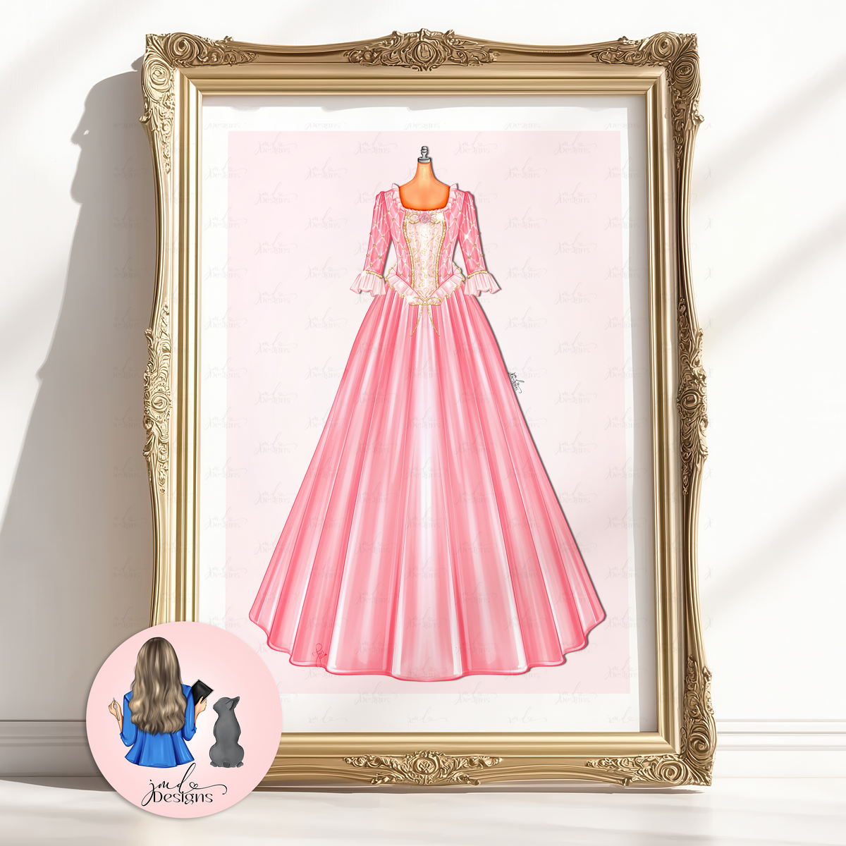 Anneliese Character Fashion Illustration Art Print