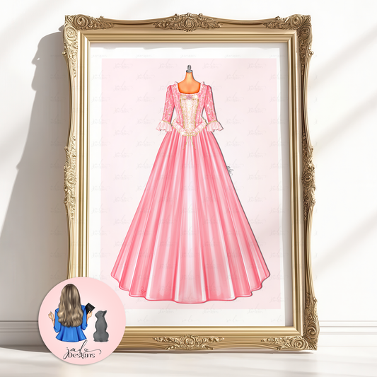Anneliese Character Fashion Illustration Art Print