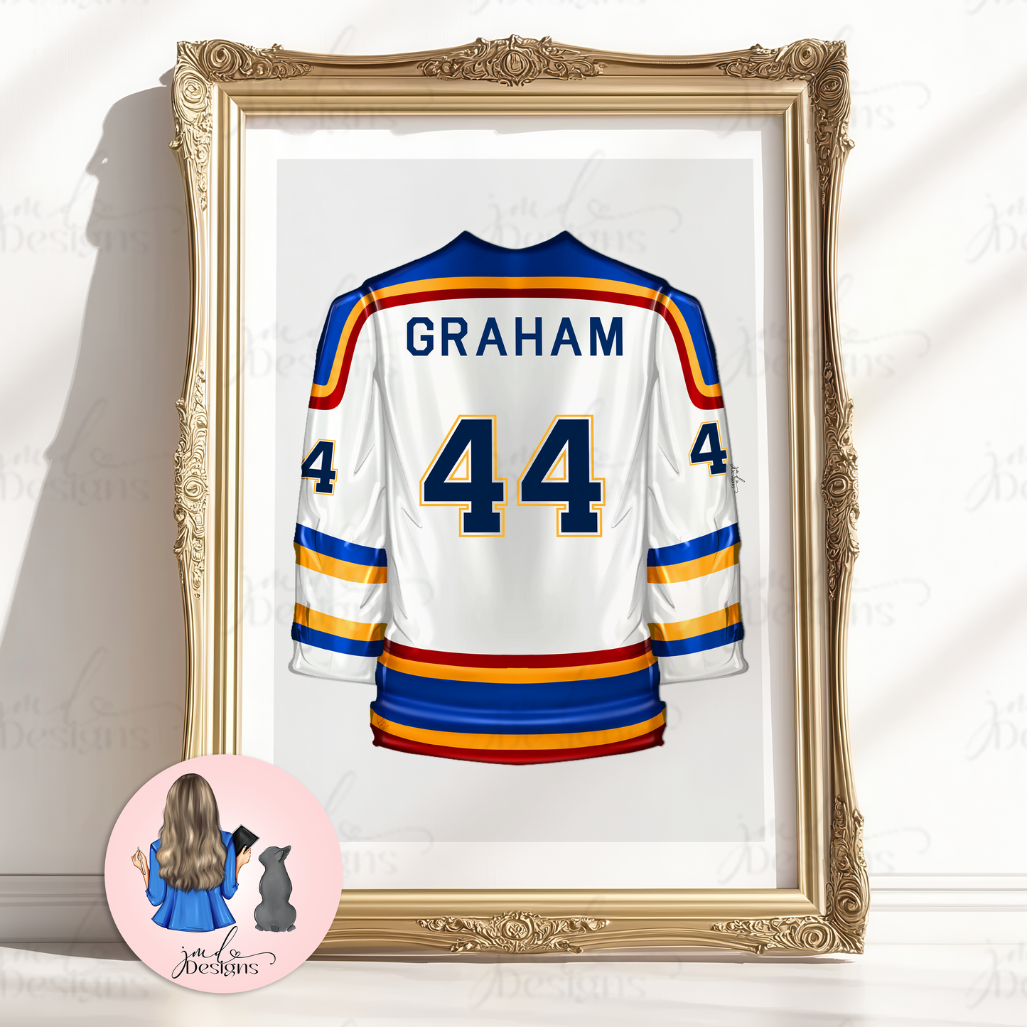 Bookish Hockey Boys Jersey Art Print Fashion Lover Decorative Art Print | Book Lovers Art
