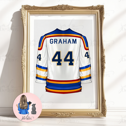 Bookish Hockey Boys Jersey Art Print Fashion Lover Decorative Art Print | Book Lovers Art