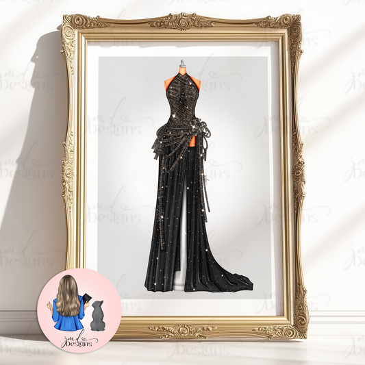 Film Tape Couture Art Print Fashion Lover Decorative Art High Fashion Art Print