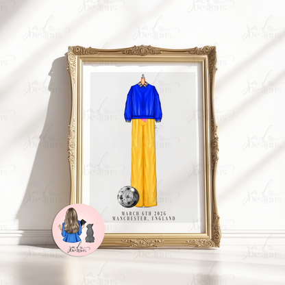 Manchester 6th One Night Only Fashion Inspired Outfits Art Print