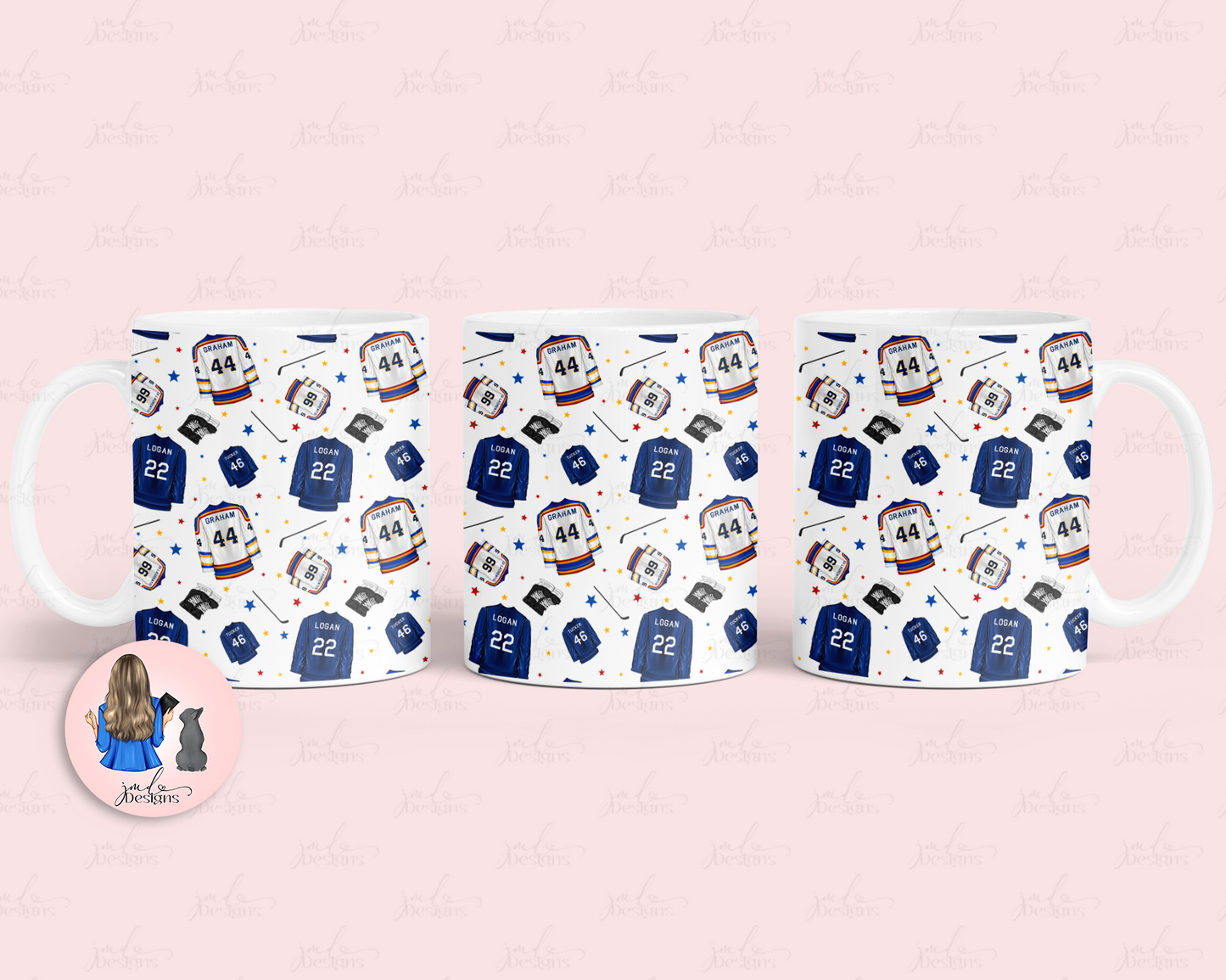 Hockey Romance Fashion Patterned 11oz Mug Tea Coffee Mug Fashion Mug