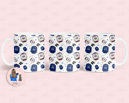 Hockey Romance Fashion Patterned 11oz Mug Tea Coffee Mug Fashion Mug