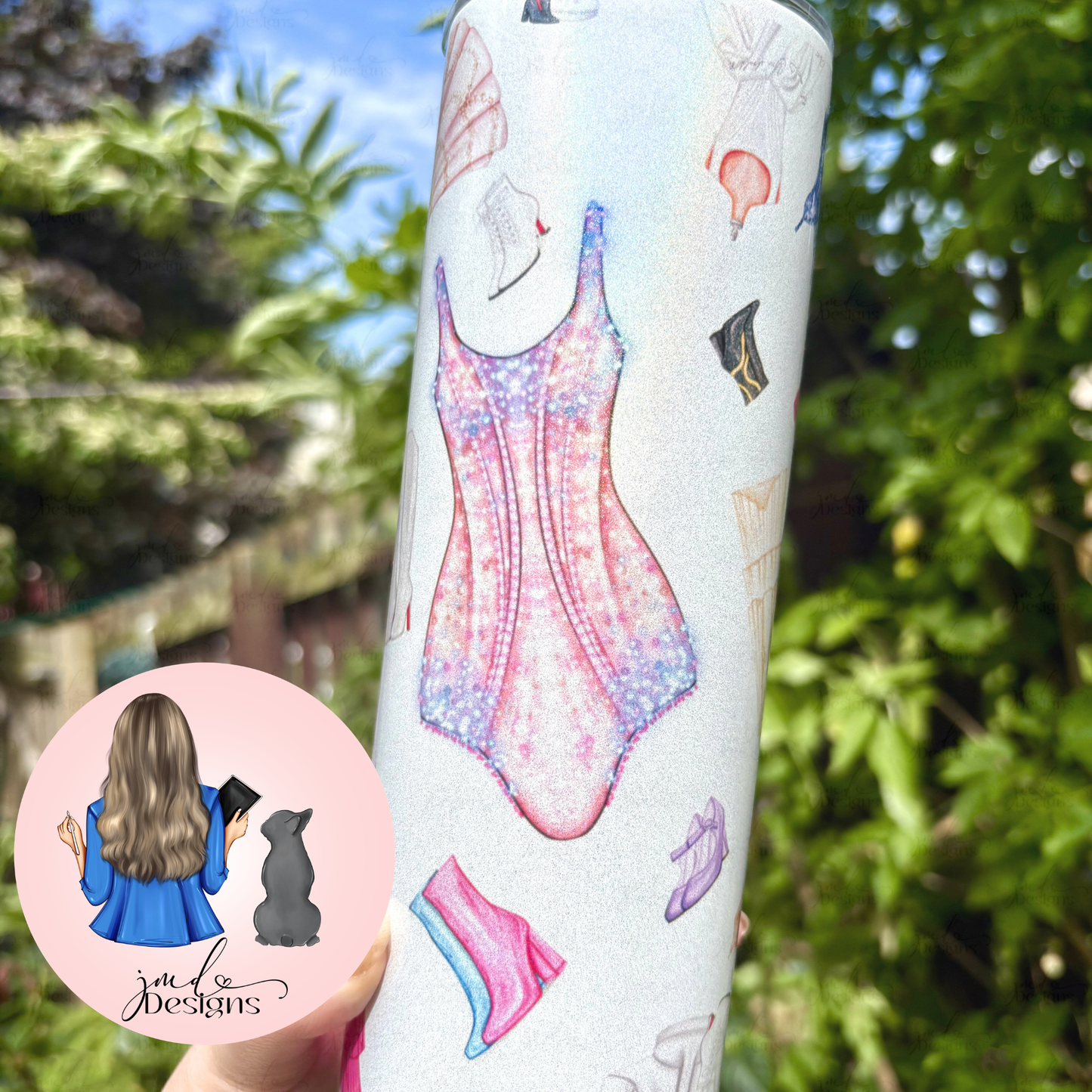 The Eras Of Fashion Shimmer Holographic 20oz Stainless Steel Tumbler Cup