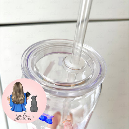 Sweet Pop Princess UVDTF Patterned Plastic 16oz Libbey Cup
