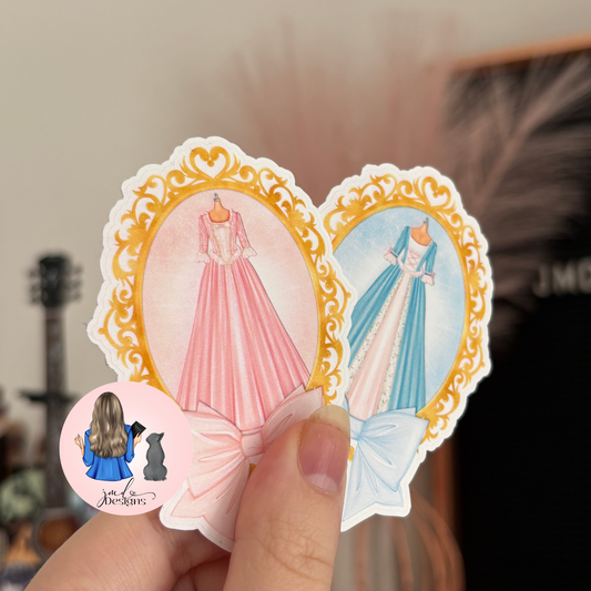 Nostalgic Princess Duo Fashion Matte Vinyl Sticker