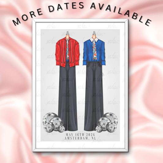 Belong Together Tour Premade Lineup Fashion Inspired Outfits Art Print