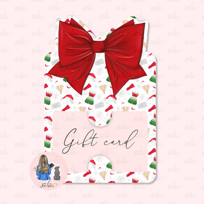Christmas Festive Era Bow Gift Card Holder Gift