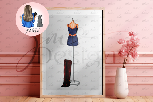 Football Girlfriend 2 Art Print
