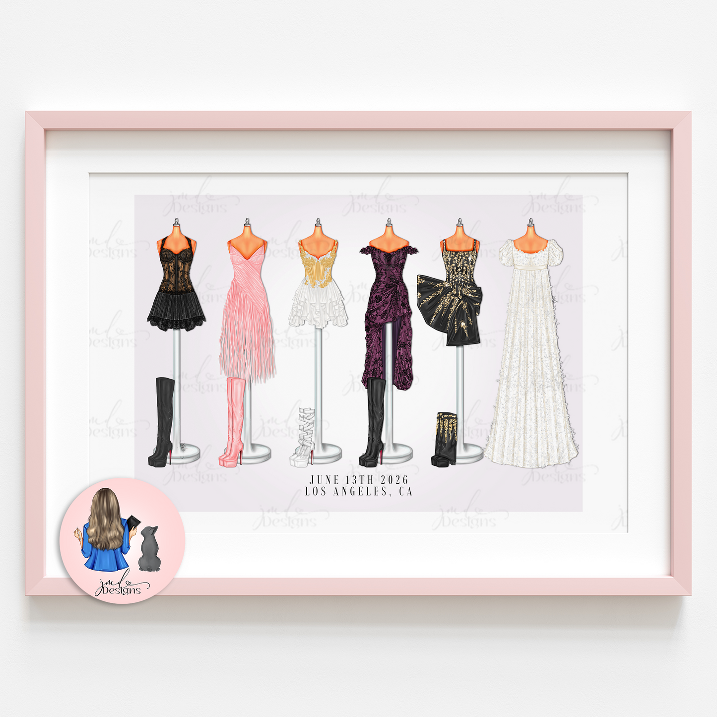 Sunshine Tour Lineup Art Print Fashion Lover Decorative Art High Fashion Art Print