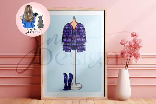 Moonstone Bodysuit Tinsel Jacket Art Print