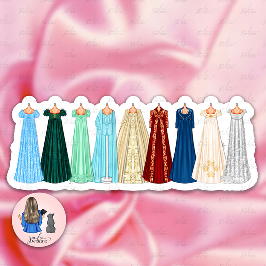 Ladies of the Ton Fashion Matte Vinyl Sticker