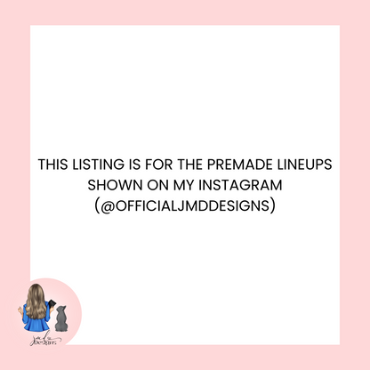 US & CANADA Personalised Sweet Pop Princess Concert Lineup Art Print