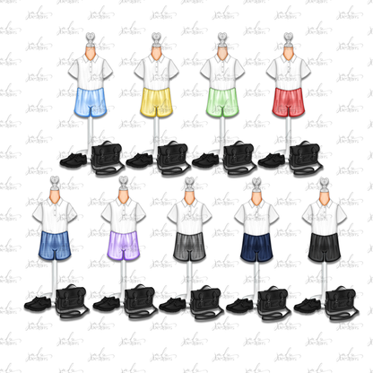 Boys First Day of School Art Print – Personalised Back-to-School Keepsake