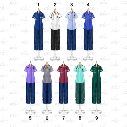 Nurse Tunic Scrubs Heartfelt Gift Art Print Fashion Lover Decorative Art High Fashion Art Print