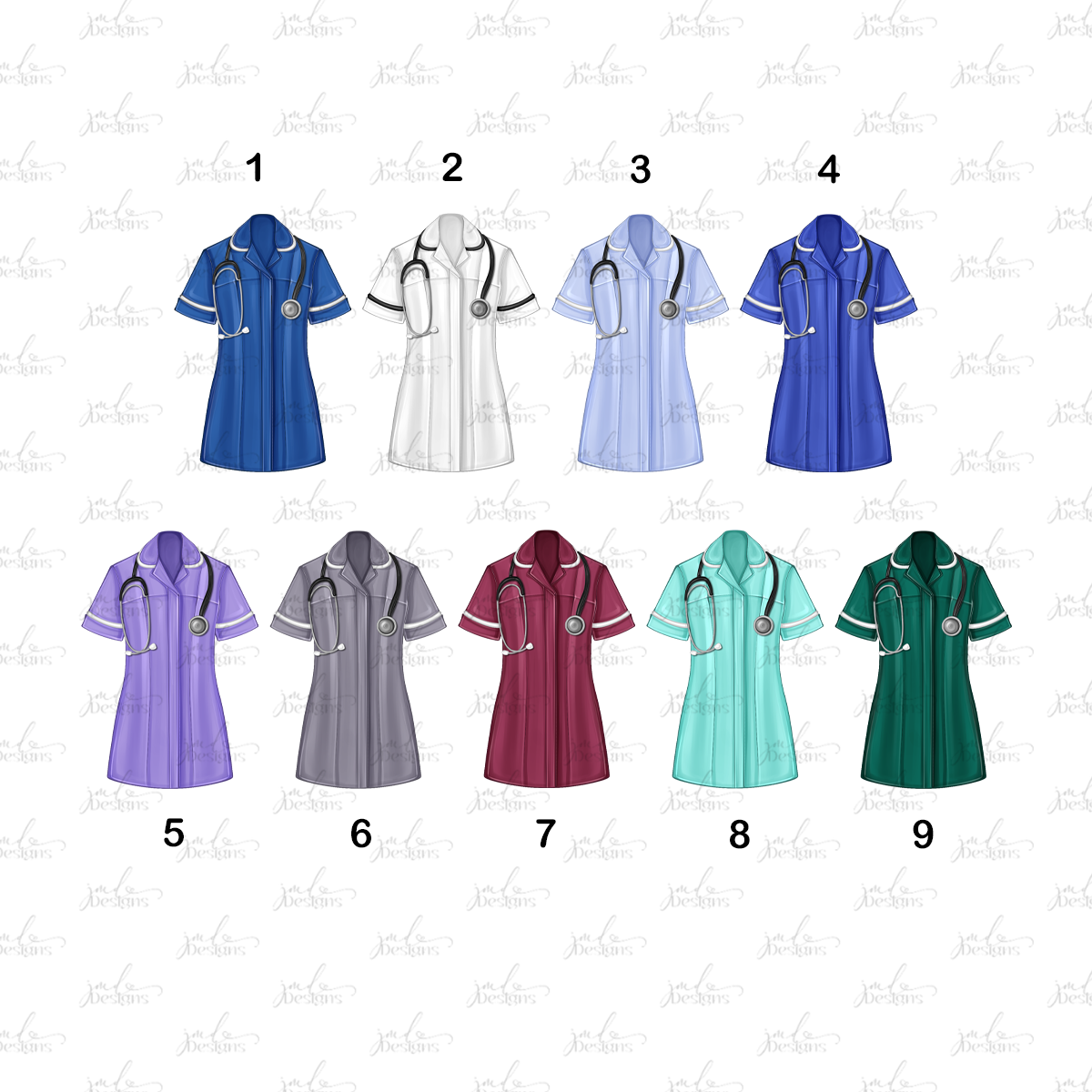 Nurse Tunic Scrubs Heartfelt Gift Art Print Fashion Lover Decorative Art Print Nurse Gift Healthcare Worker Gift