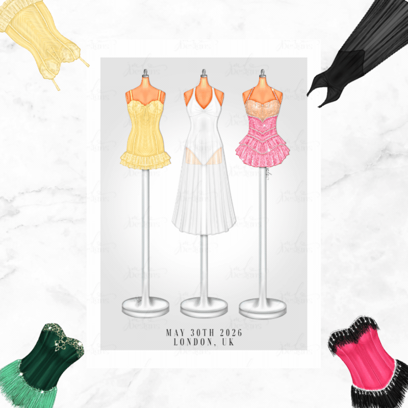 Locked Tour Lineup Art Print Fashion Lover Decorative Art High Fashion Art Print