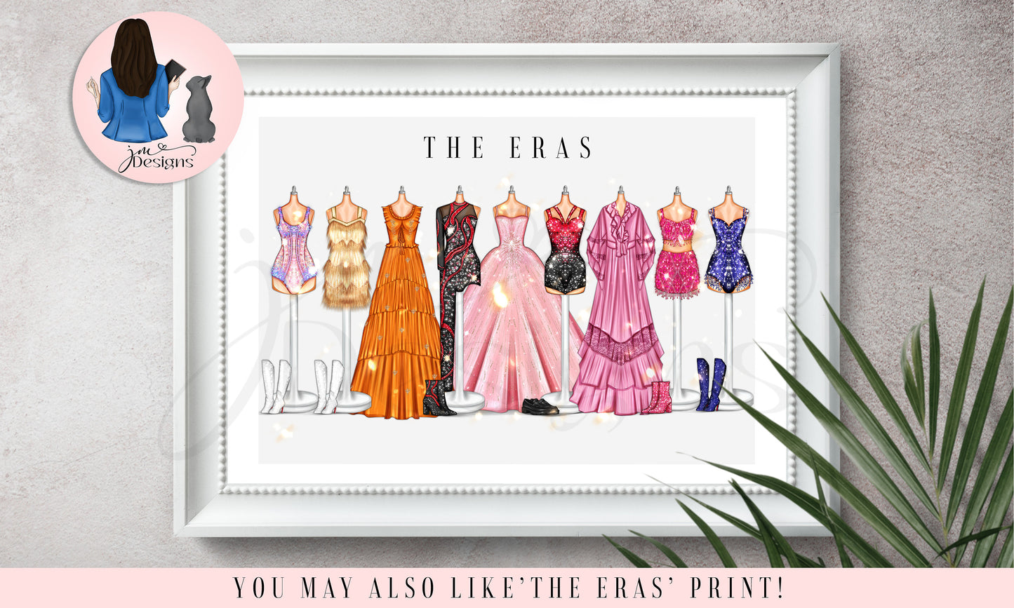 Boho Chic Trio Lineup Art Print