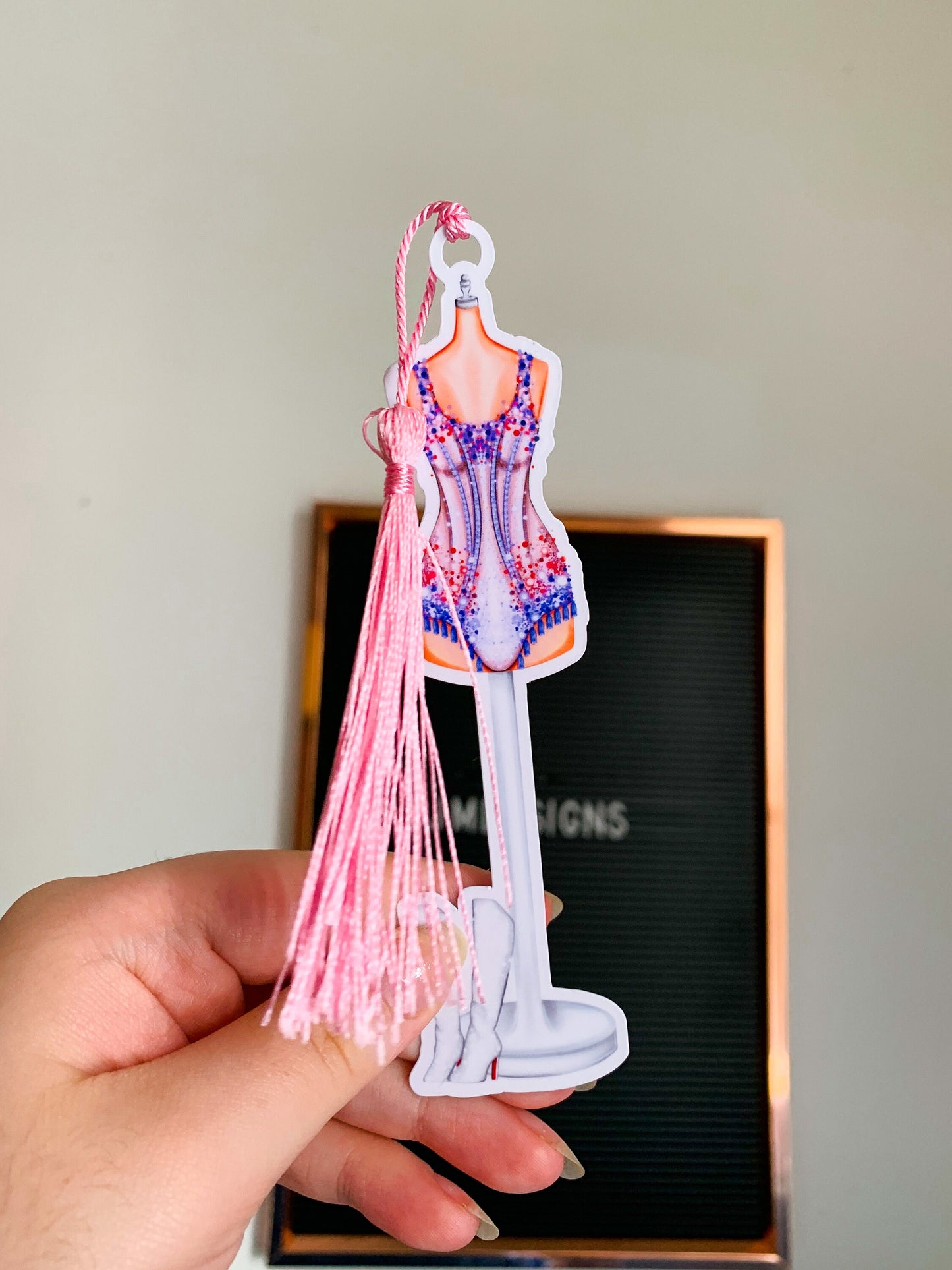 The Eras Of Fashion Shape Bookmark With Tassel