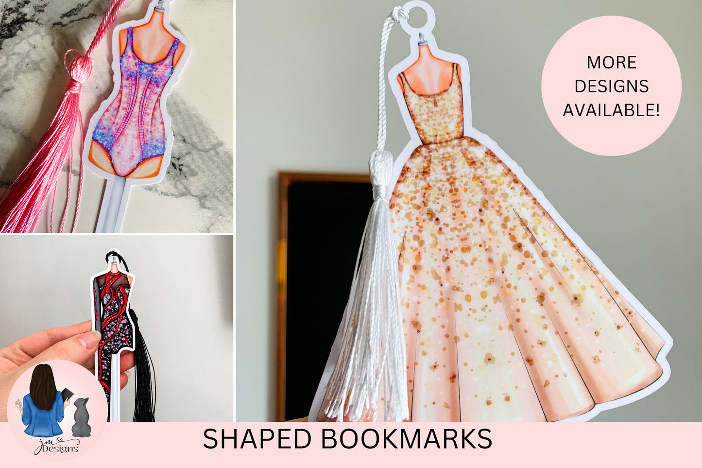 The Eras Of Fashion Shape Bookmark With Tassel