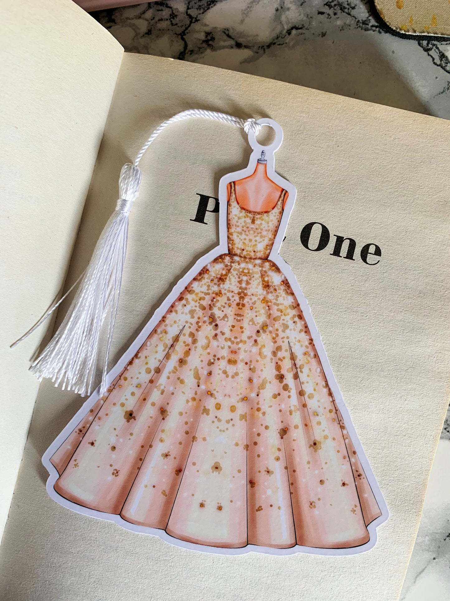 The Eras Of Fashion Shape Bookmark With Tassel
