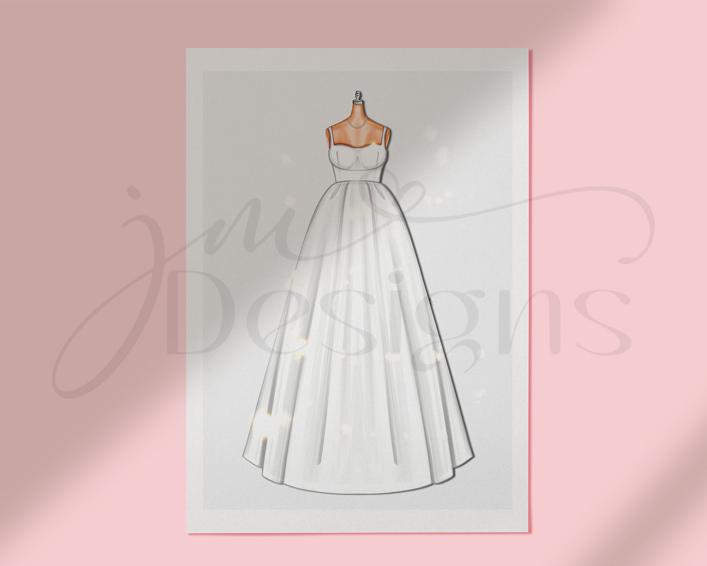 Conklin Deb Ball Inspired Outfit Illustration | Fashion Illustration Print | A4 & 5x7 Merch Print