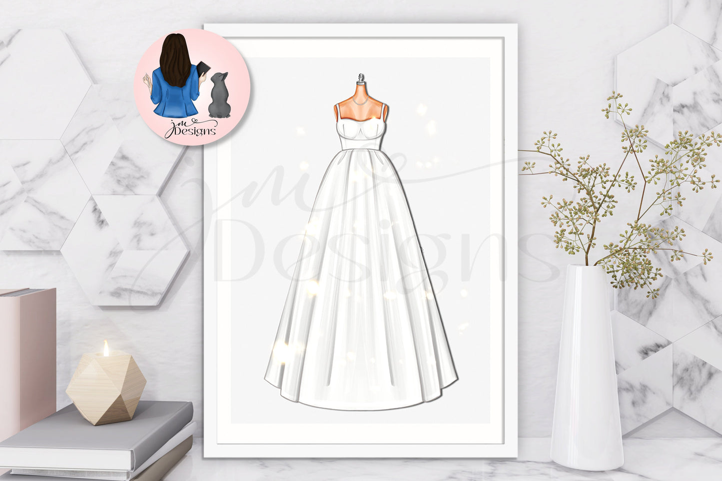 Conklin Deb Ball Inspired Outfit Illustration | Fashion Illustration Print | A4 & 5x7 Merch Print