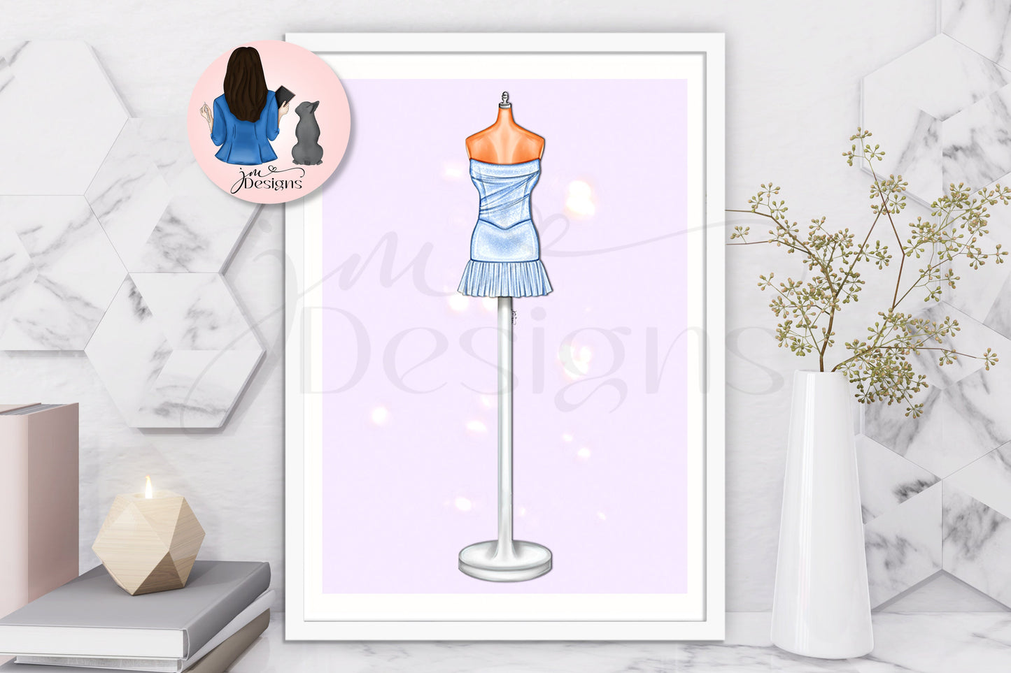 Blue Shimmer Art Print