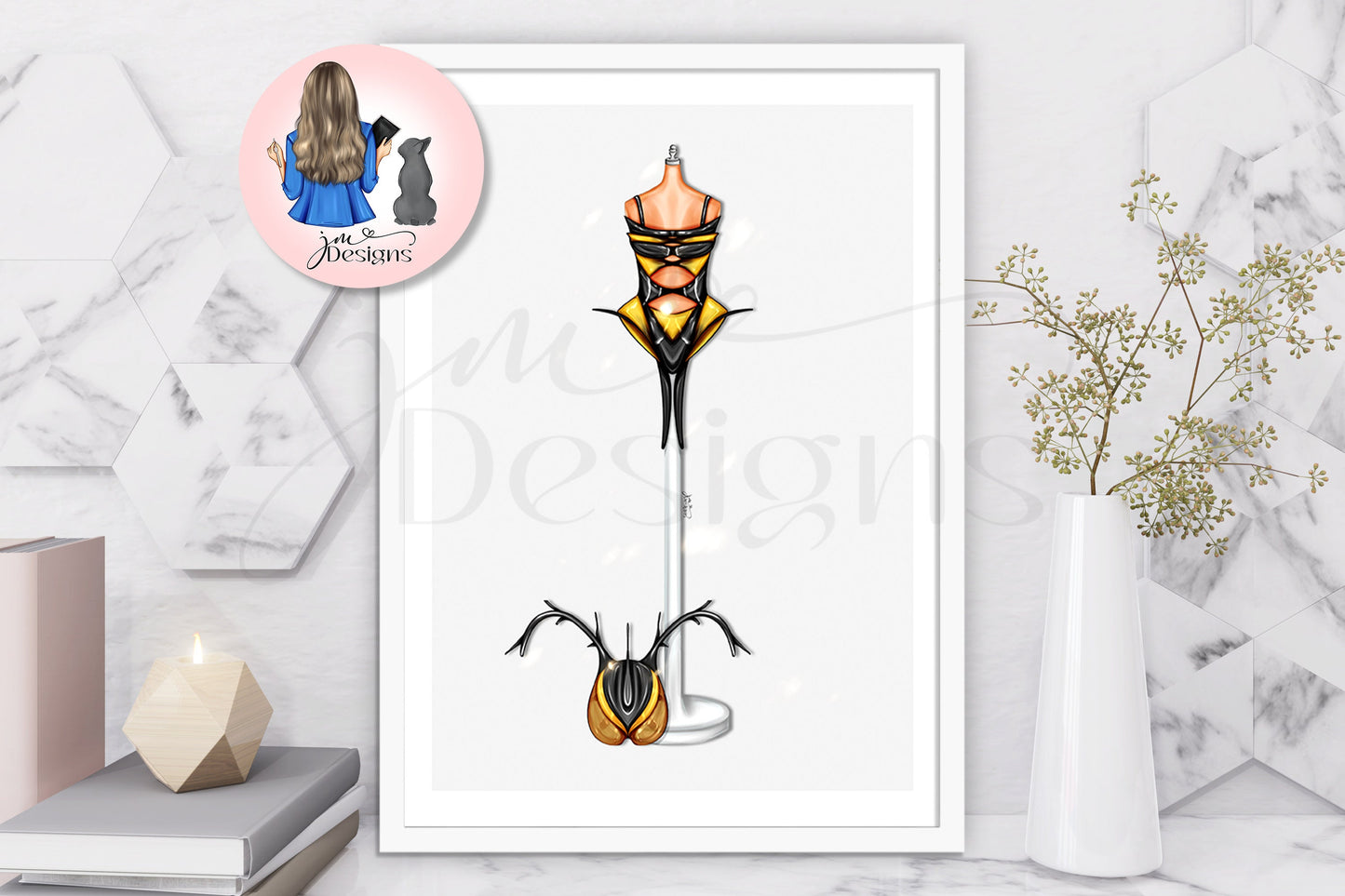 Bee Couture Art Print