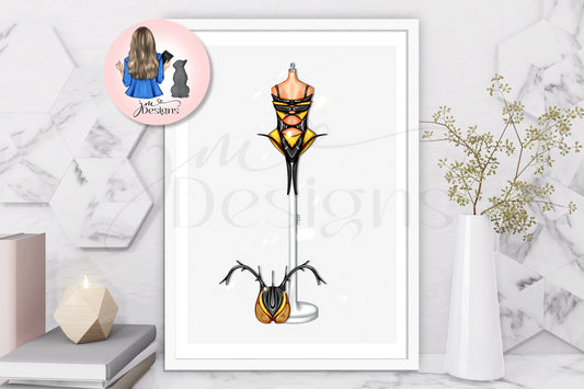 Bee Couture Art Print